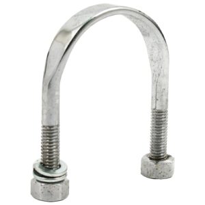 Samwel U-bolt kit, jiffy bracket. With nuts. Chrome