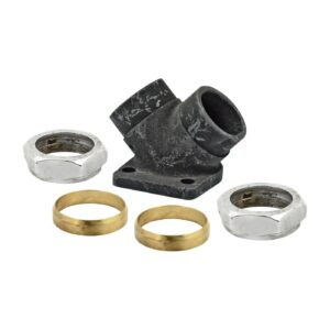 V-Twin Mfg Pipe inlet with nuts/packing ring