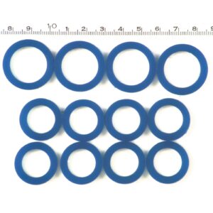 MCS Pushrod cover seal kit, blue silicone