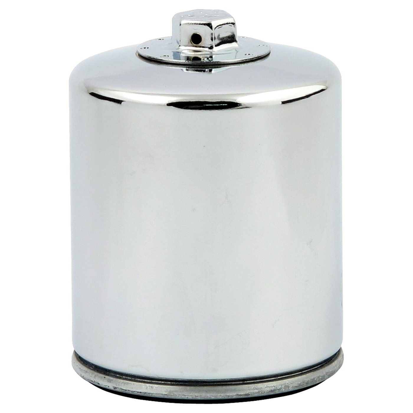 K&N K&N, spin-on oil filter. With top nut. Chrome