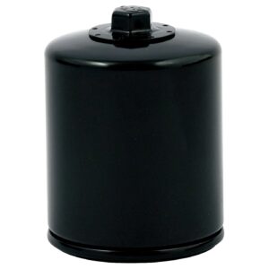K&N K&N, spin-on oil filter, with top nut. Black