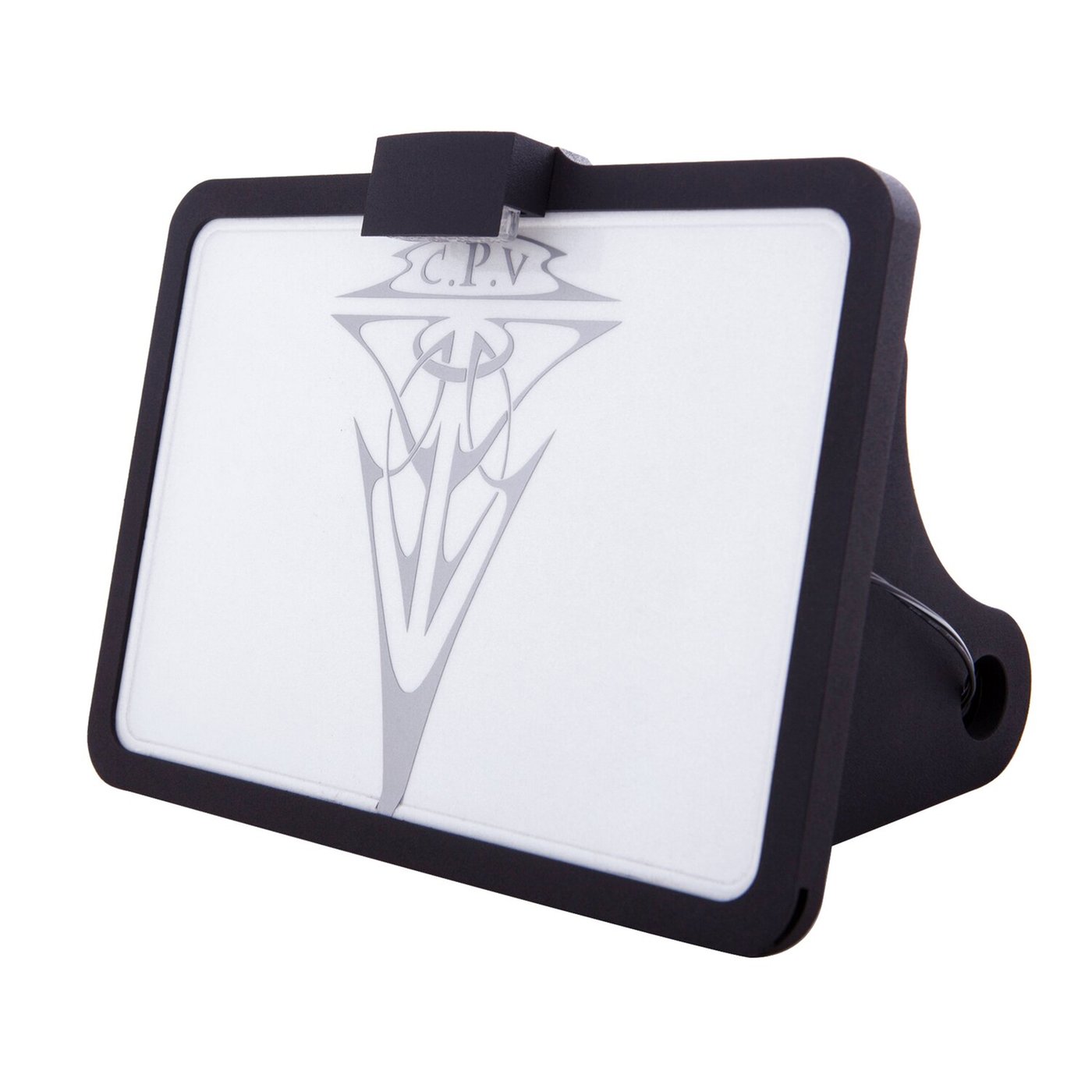 CPV CPV, 'slide-in' license plate bracket. Side mount, black