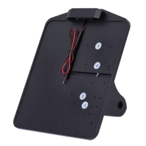 CPV CPV, Dyna shock mount license plate bracket kit DE. Black