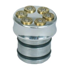 CPV CVP, oil tank fill plug, no dipstick. Bullet. Polished