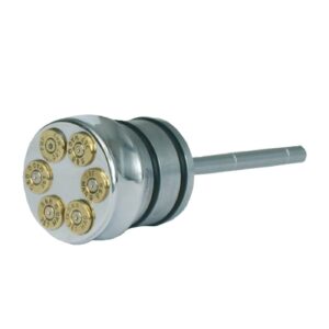 CPV CVP, oil tank fill plug, with dipstick. Bullet. Polished