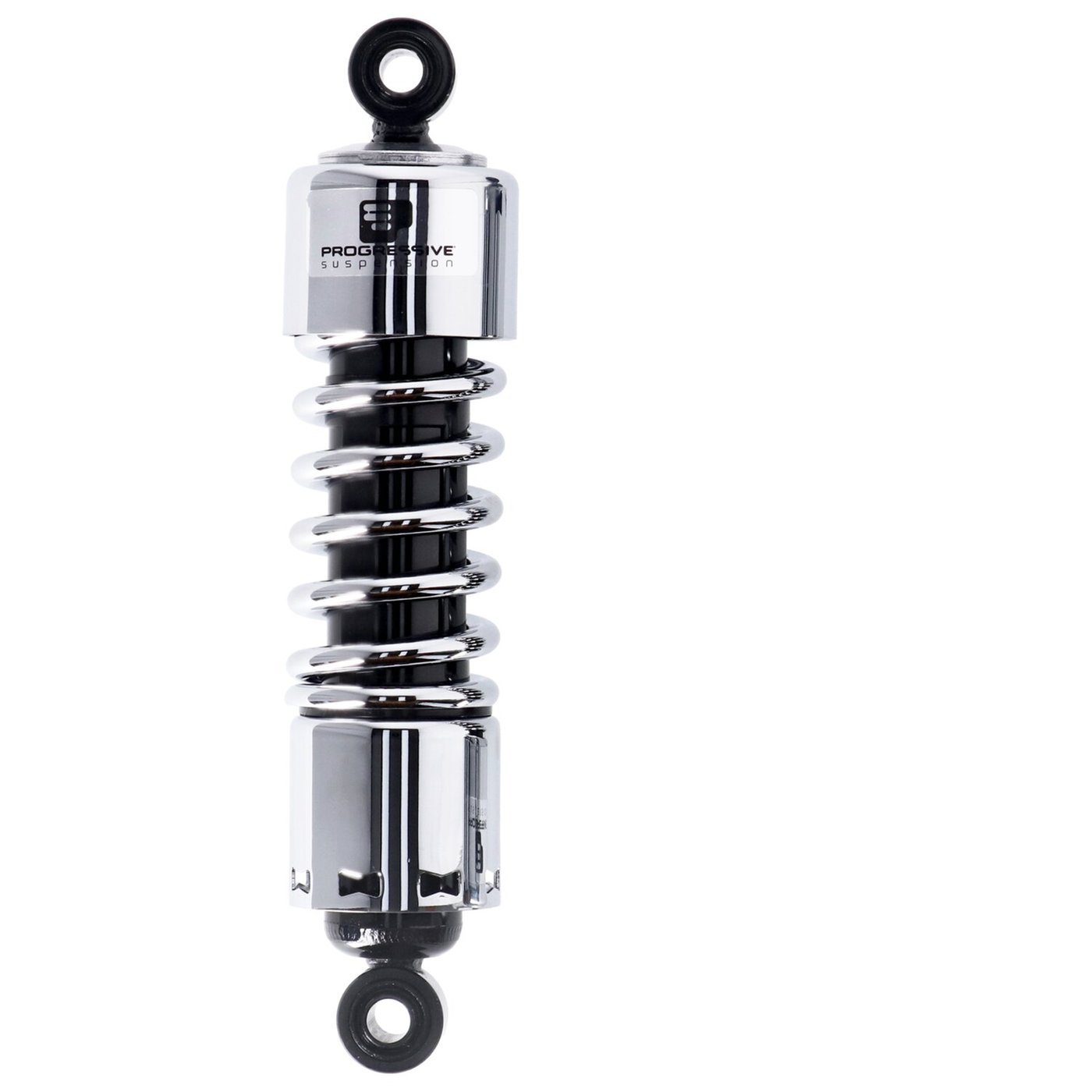 Progressive Suspension PS, Model 412 shock set. 12". STD Duty. Chrome