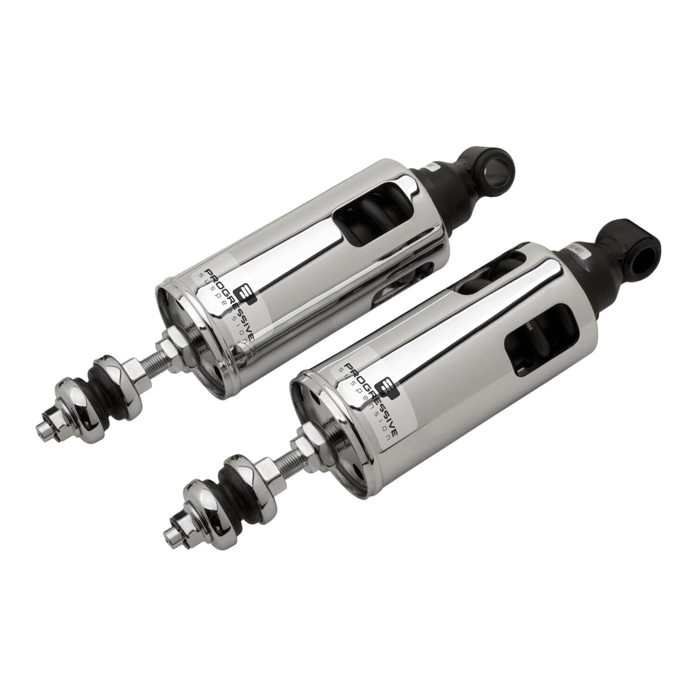 Progressive Suspension PS, 422 series shocks. STD to -2". STD Duty. Chrome