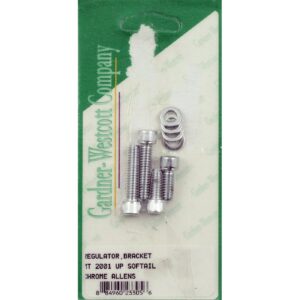 Gardner-Westcott GW, voltage regulator/rectifier mount kit. Chrome allen