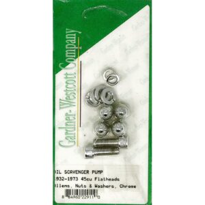 Gardner-Westcott Oil scavenger pump screw kit