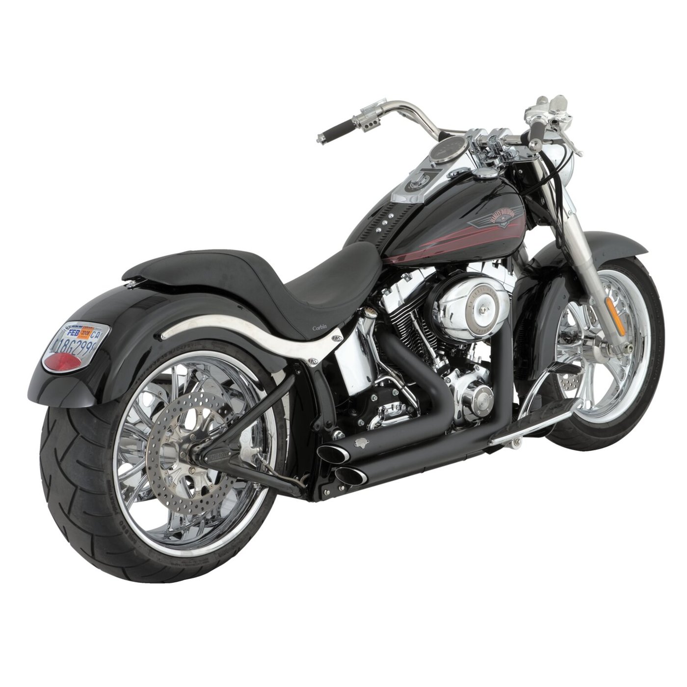 Vance & Hines Vance & Hines, 2-1/2" shortshots staggered exh. black