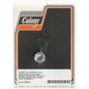 Colony Colony, hex plug oil screen crankcase. Chrome