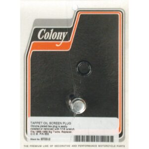 Colony Colony, Hex style plug oil screen crankcase. Chrome