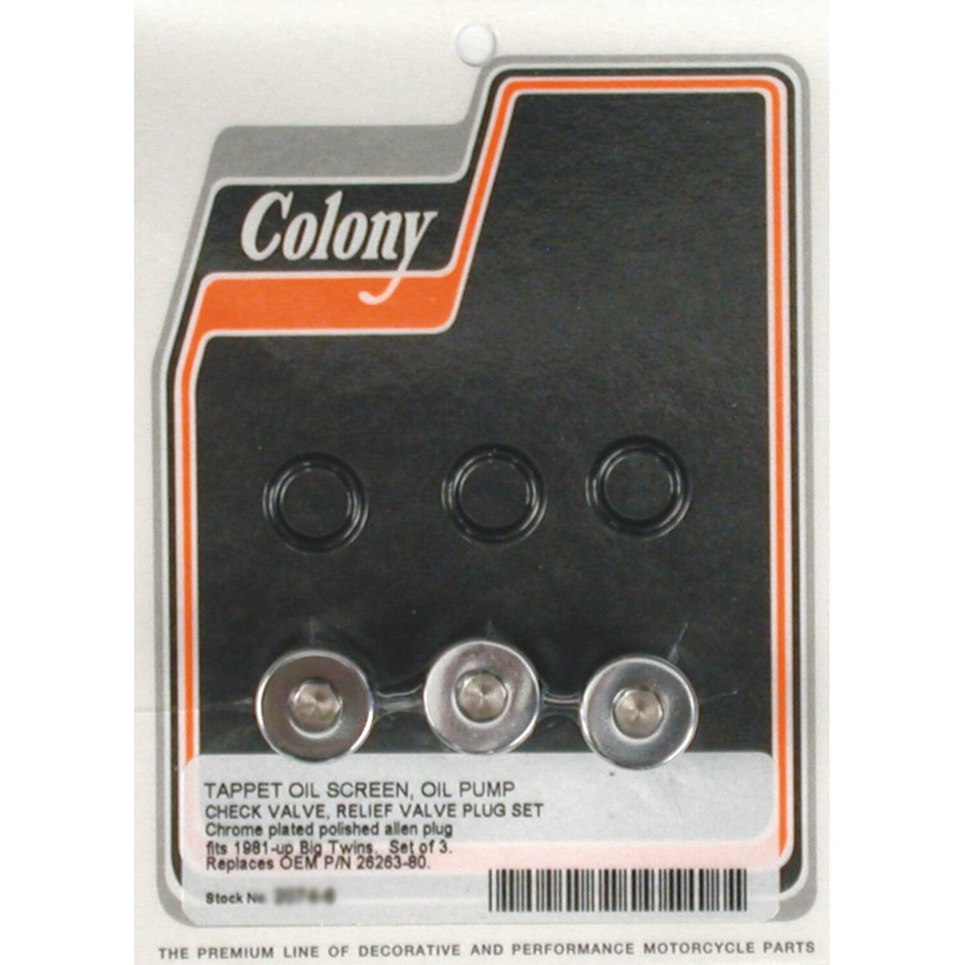 Colony Colony oil pump & crankcase plug set