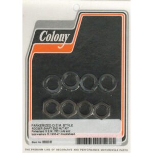 Colony Colony, rocker shaft end nut kit. Black