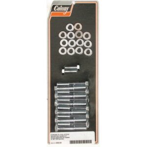 Colony Colony, Sportster rocker box bolt kit. Hex, chrome