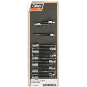 Colony Colony, Sportster rocker box bolt kit. Cap style, chrome