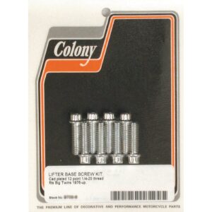 Colony Colony, tappet block mount kit, OEM style. Zinc