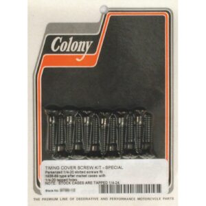 Colony Colony cam cover mount kit, OEM style. Black parkerized