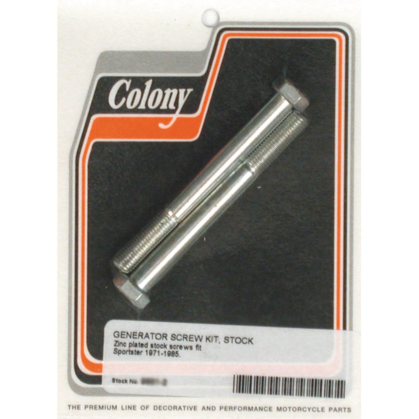 Colony Colony, generator mount kit. Zinc. OEM style