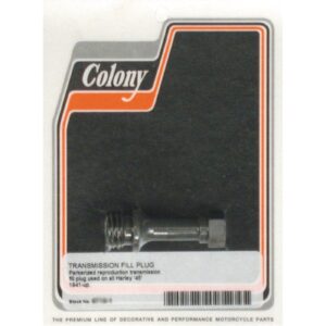 Colony Colony, transmission oil fill plug. Black parkerized
