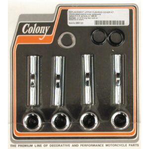 Colony Colony, 86-90 XL upper pushrod cover kit. Chrome