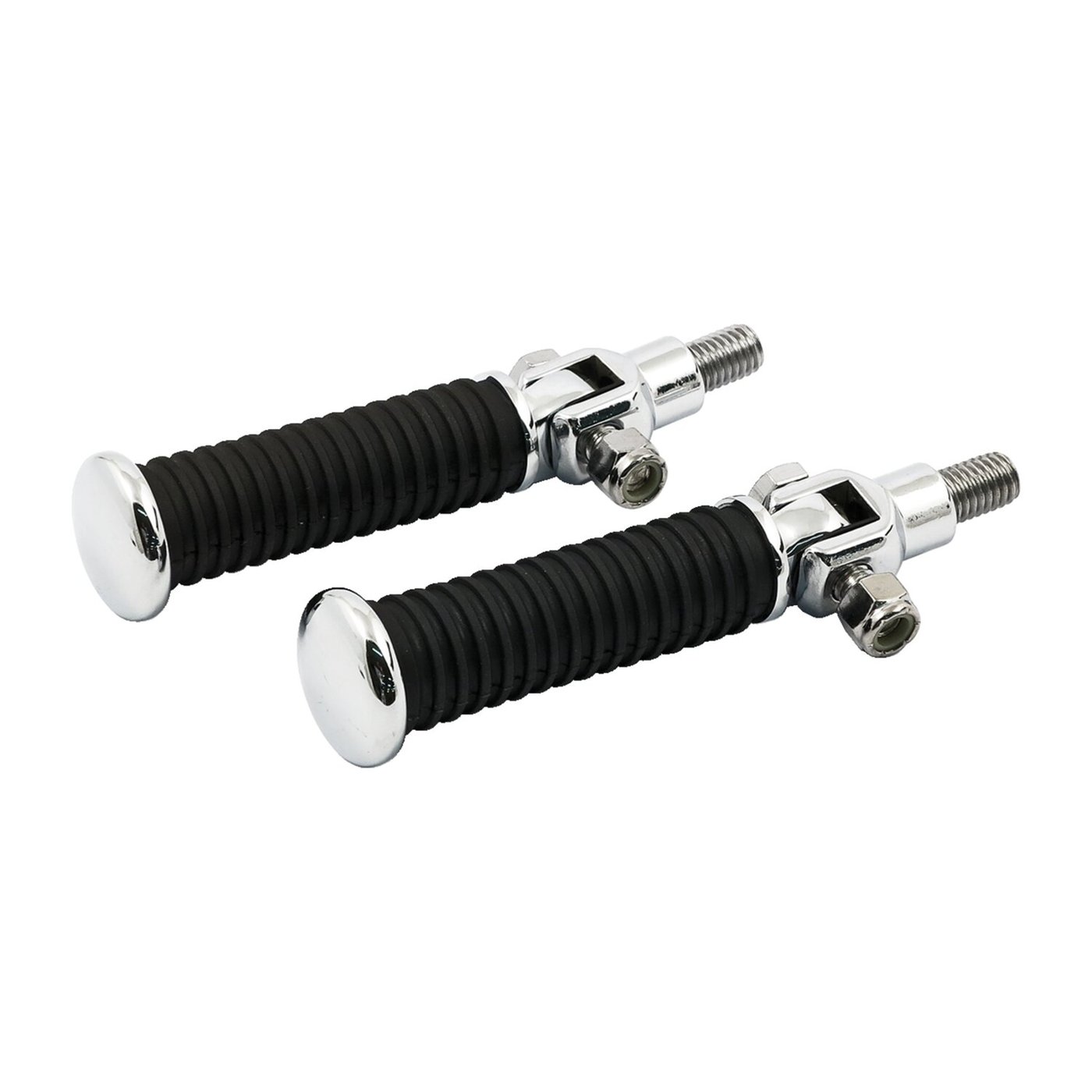 MCS Stud kit, passenger foot pegs. Chrome