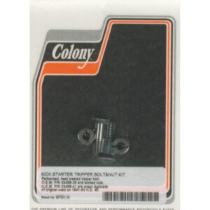 Colony Colony, kickstart tripper bolt & nut kit. Black