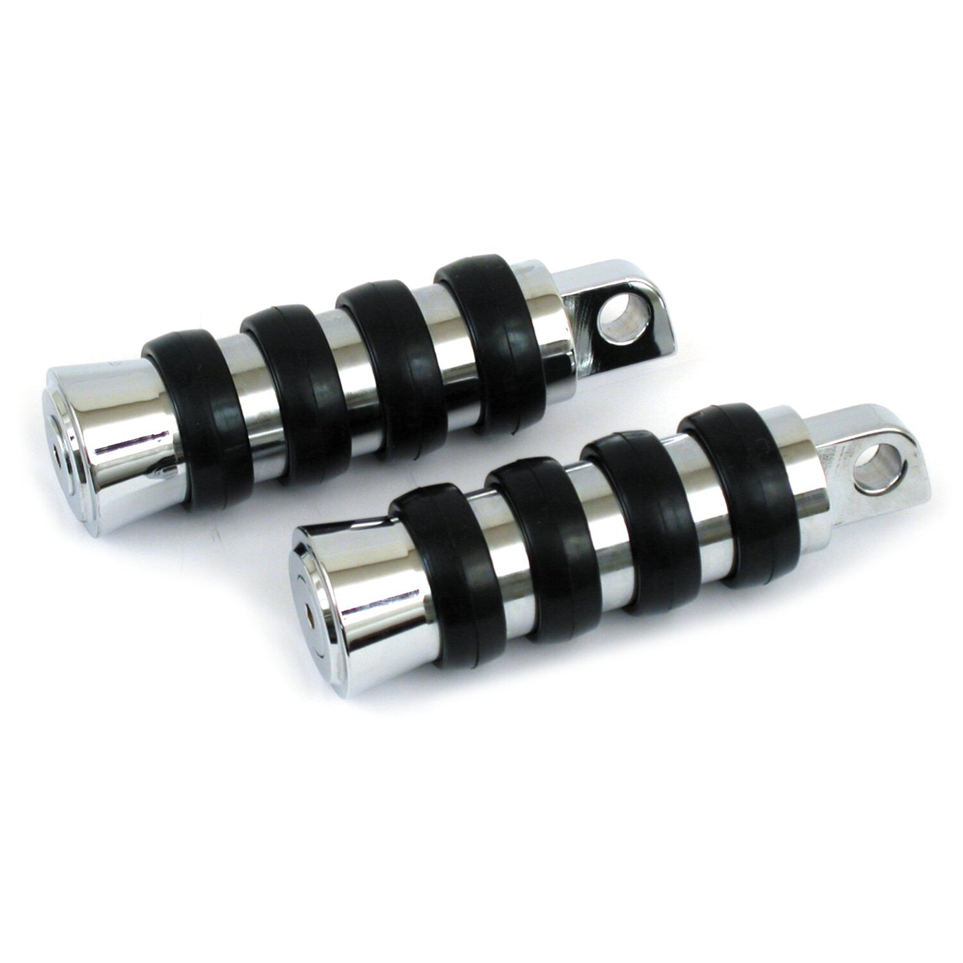 MCS Cushion band foot pegs, small diameter. Chrome