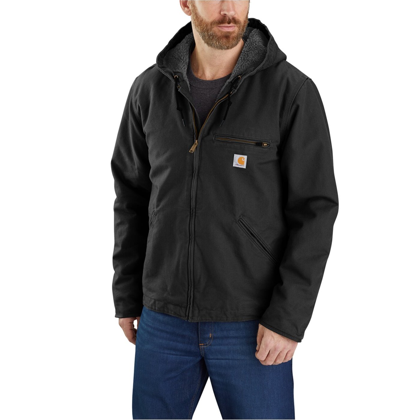 Carhartt Carhartt Washed duck lined jacket black - Image 2