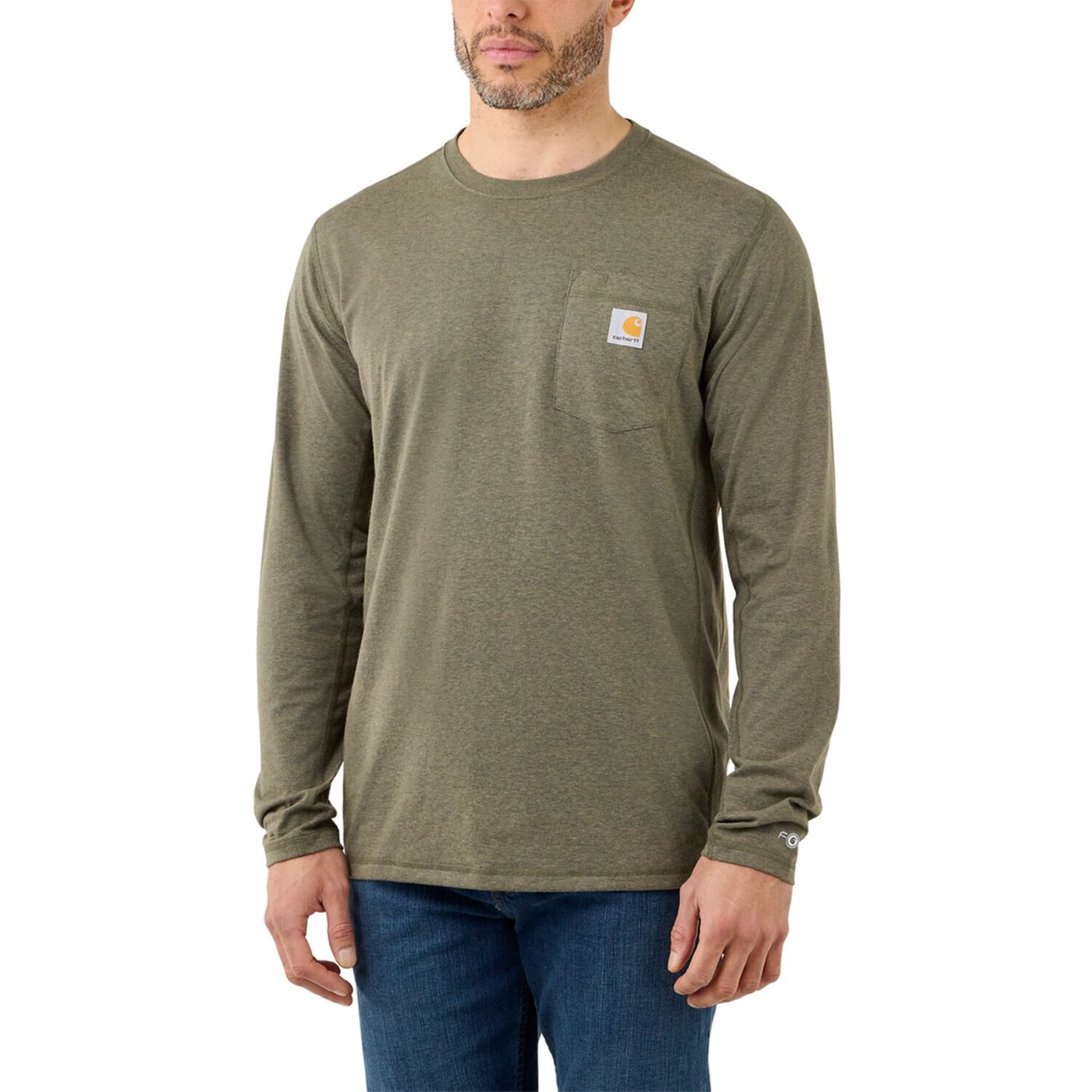 Carhartt Carhartt Force™ pocket long sleeve basil heather - Image 2
