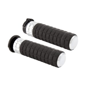 Arlen Ness Arlen Ness, Speedliner handlebar grip set. Silver