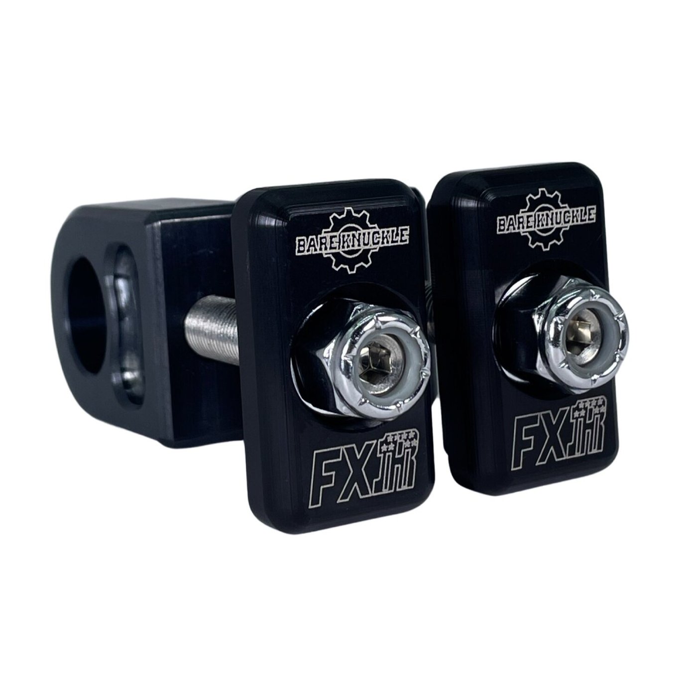 Bare knuckle performance Bare Knuckle Performance, axle adjuster kit. FXR logo