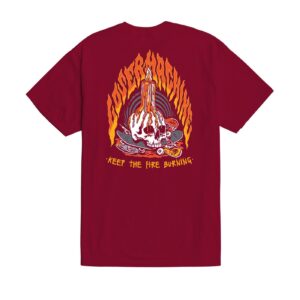 Loser Machine Company Loser Machine On Fire t-shirt burgundy