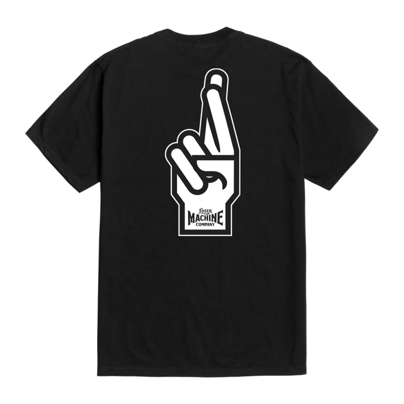 Loser Machine Company Loser Machine Good Luck Fingers t-shirt black