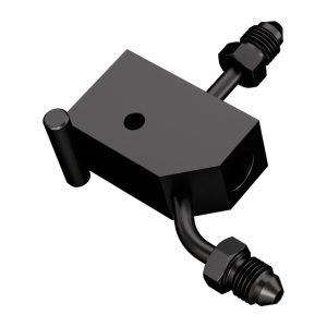Goodridge Goodridge, steel brake tee. Black plated carbon steel