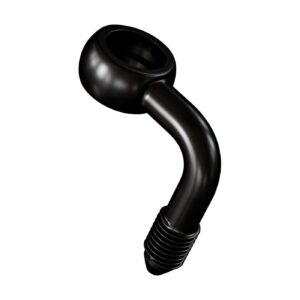 Goodridge Goodridge, Slimline banjo fitting 7/16", 90 degrees. Black