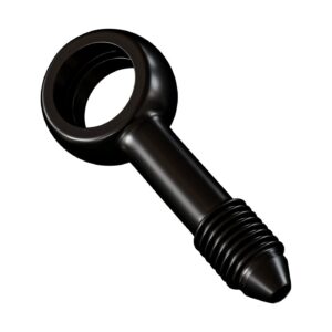 Goodridge Goodridge, Slimline banjo fitting 7/16" straight 11mm. Black