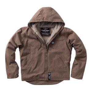West Coast Choppers WCC Sherpa Lined work jacket frontier brown