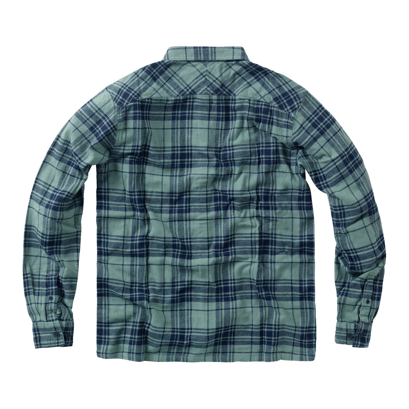 West Coast Choppers WCC Rigid Flannel shirt green/navy - Image 2