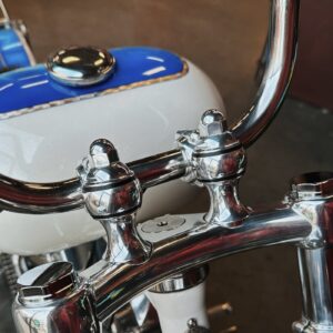 Indian Larry Motorcycles Indian Larry, Throwback Risers. 2" rise. Polished aluminum