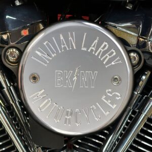 Indian Larry Motorcycles Indian Larry, BK/NY air cleaner cover. Polished