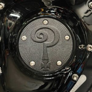 Indian Larry Motorcycles Indian Larry, 'Question Mark' point cover. Matte black
