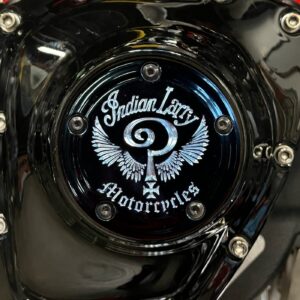 Indian Larry Motorcycles Indian Larry, 'Indian Larry' logo 5-hole point cover. Gloss