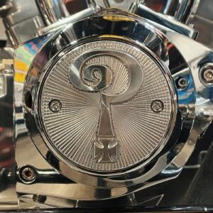 Indian Larry Motorcycles Indian Larry, 'Question Mark' 2-hole point cover. Alu