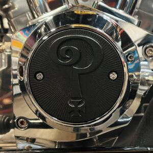Indian Larry Motorcycles Indian Larry, 'Question Mark' 2-hole point cover. Black