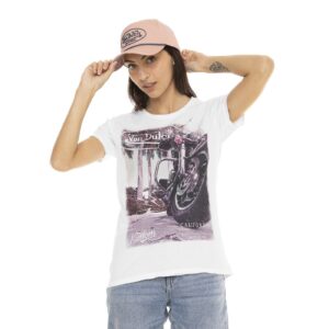 Von Dutch Von Dutch Moto female t-shirt white