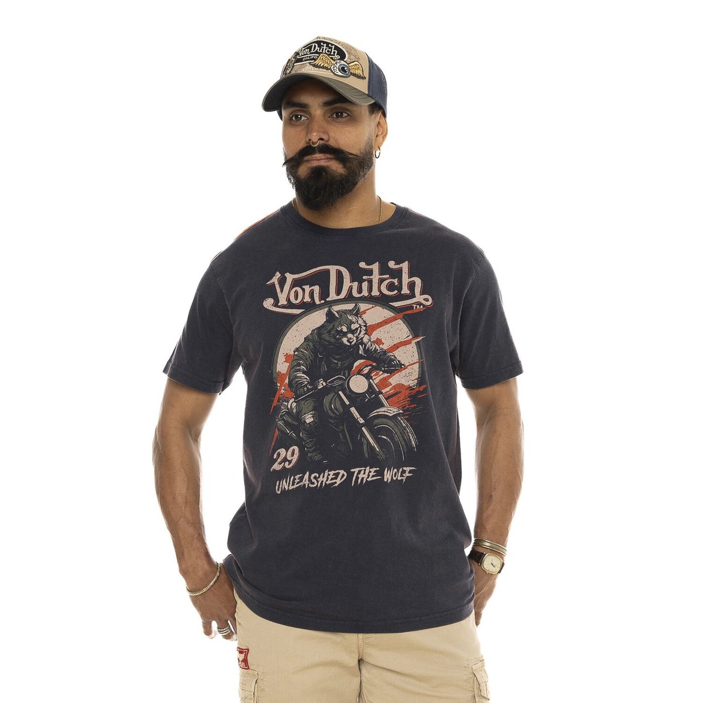 Von Dutch Von Dutch Wolfy t-shirt navy