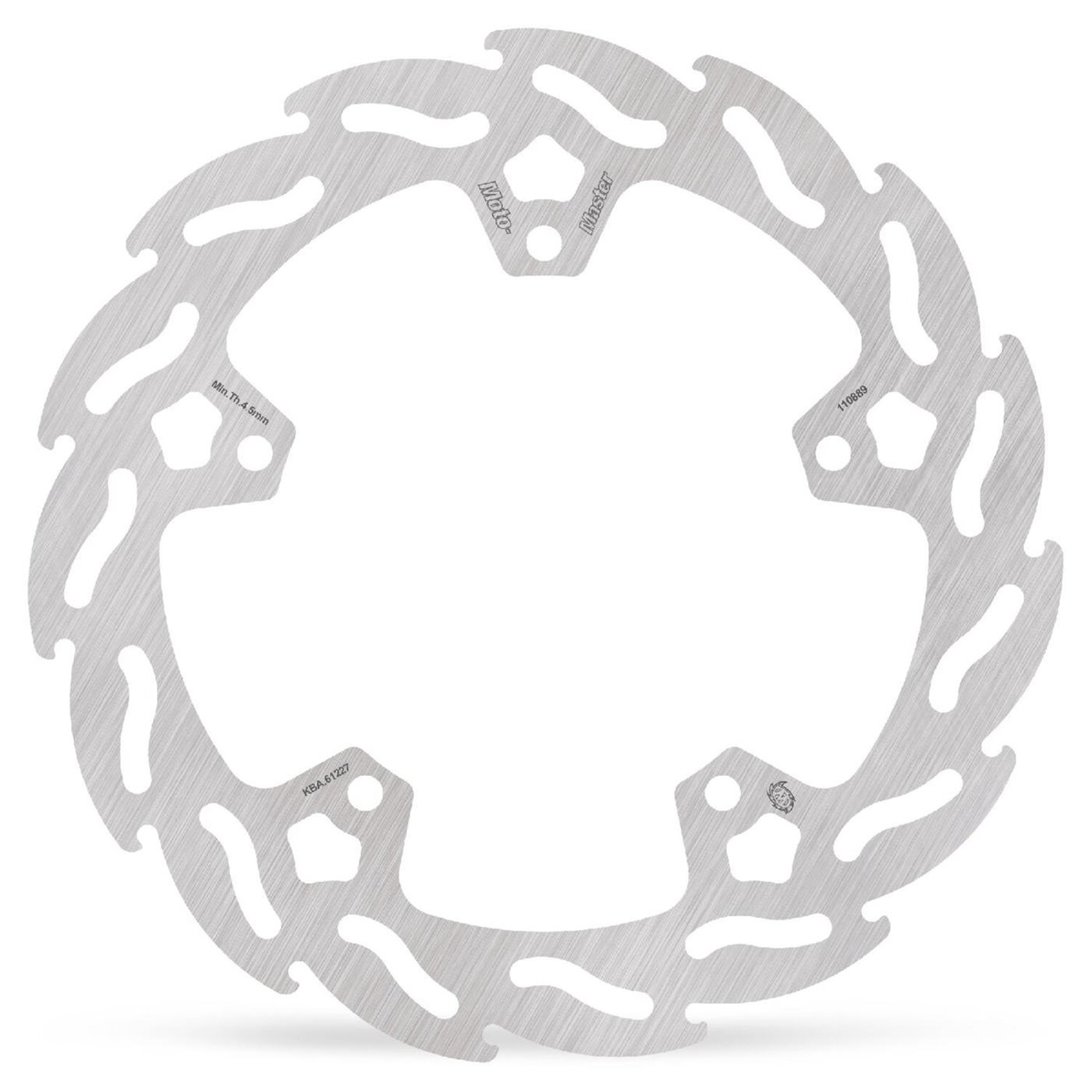 Moto-Master Moto-Master, 'Flame' rigid brake rotor. Rear right