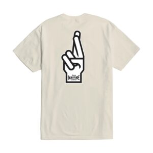 Loser Machine Company Loser Machine Good luck fingers t-shirt cream