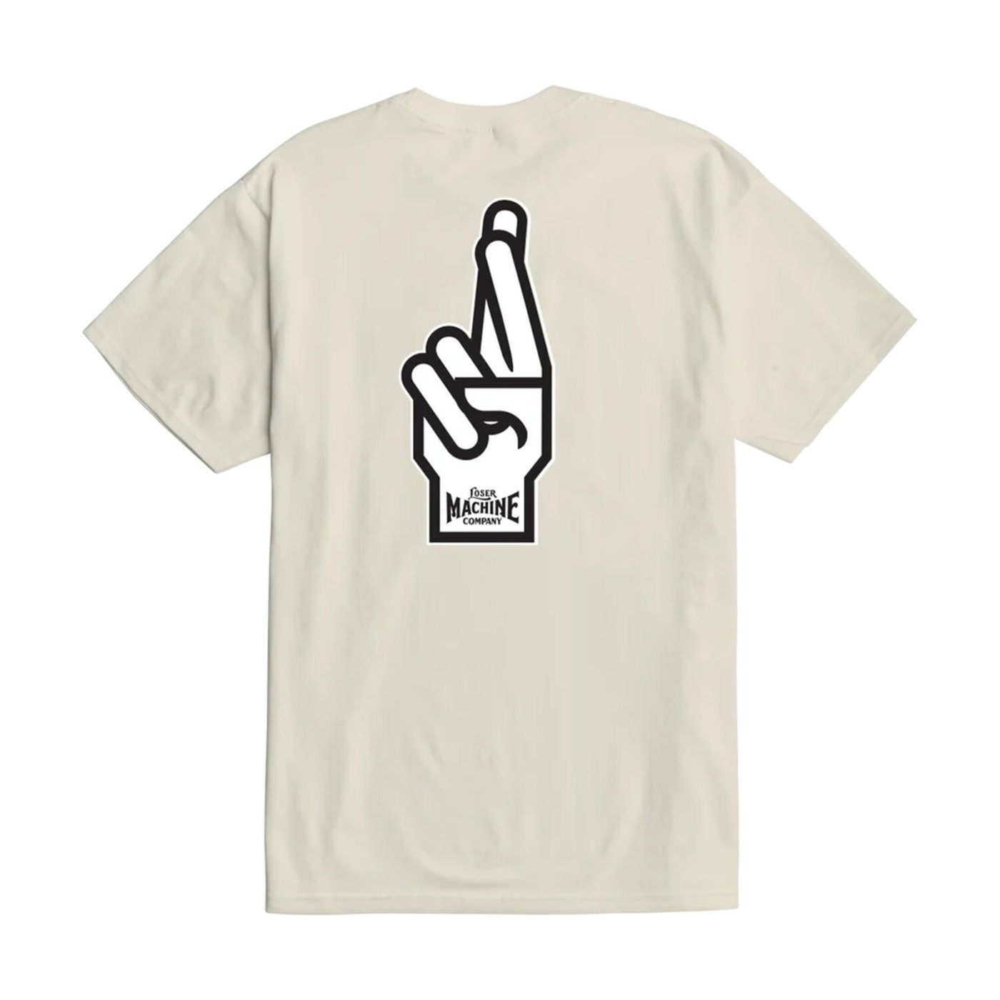 Loser Machine Company Loser Machine Good luck fingers t-shirt cream